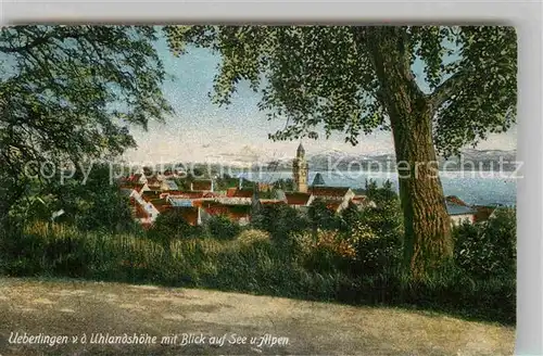 AK / Ansichtskarte ueberlingen Bodensee Uhlandshoehe See Alpen Kat. ueberlingen