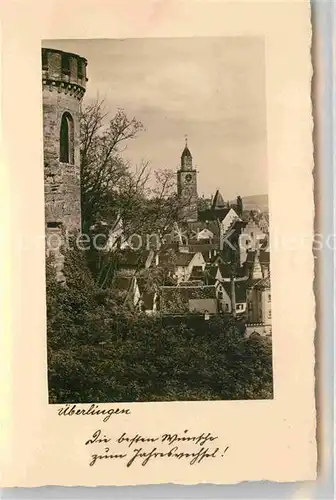 AK / Ansichtskarte ueberlingen Bodensee Neujahrskarte Kat. ueberlingen