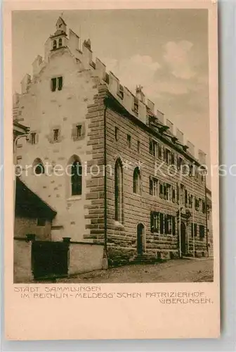 AK / Ansichtskarte ueberlingen Bodensee Staedtische Sammlungen Reichlin Meldeggschen Patrizierhof Kat. ueberlingen