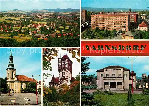 AK / Ansichtskarte Varnsdorf Fliegeraufnahme Kirche  Kat. Warnsdorf