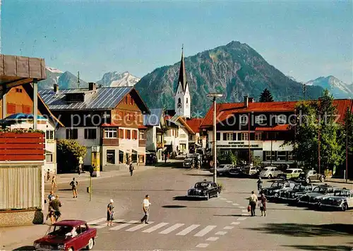 AK / Ansichtskarte Oberstdorf Bahnhofsplatz mit Kratzer Kat. Oberstdorf