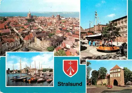 AK / Ansichtskarte Stralsund Mecklenburg Vorpommern Hafen Kniepertor Meeresmuseum Kat. Stralsund