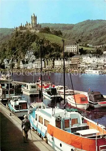 AK / Ansichtskarte Cochem Mosel Bootshafen Burg Kat. Cochem