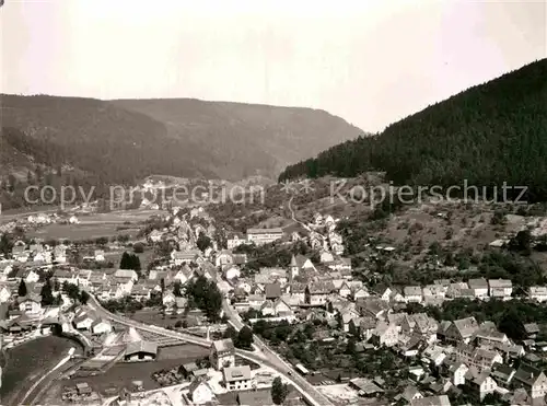 AK / Ansichtskarte Calmbach Enz Fliegeraufnahme Kat. Bad Wildbad