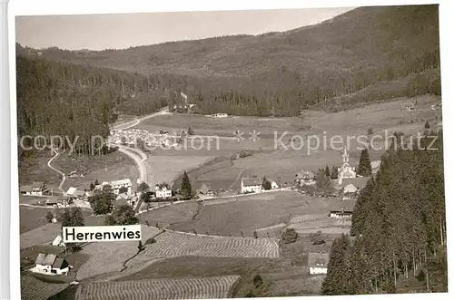 AK / Ansichtskarte Herrenwies Fliegeraufnahme Kat. Forbach