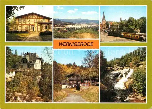 AK / Ansichtskarte Wernigerode Harz Gaststaette Leo Talstoi Burgbreite Harzbergbahn Steinerne Renne Kat. Wernigerode