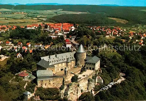 AK / Ansichtskarte Waldeck Edersee Fliegeraufnahme Schloss