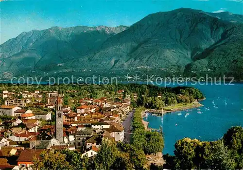 AK / Ansichtskarte Ascona Lago Maggiore Panorama Alpen