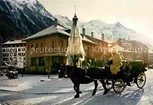 AK / Ansichtskarte Chamonix Fontaine gelee place Jacques Balmat  Kat. Chamonix Mont Blanc