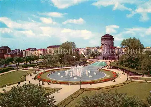 AK / Ansichtskarte Mannheim Am Wasserturm Kat. Mannheim