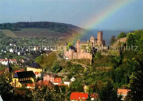 AK / Ansichtskarte Wertheim Main Burg Altstadt Regenbogen Kat. Wertheim