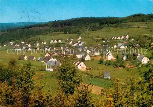 AK / Ansichtskarte Hesselbach Wittgenstein Panorama Luftkurort im Wittgensteiner Land Kat. Bad Laasphe