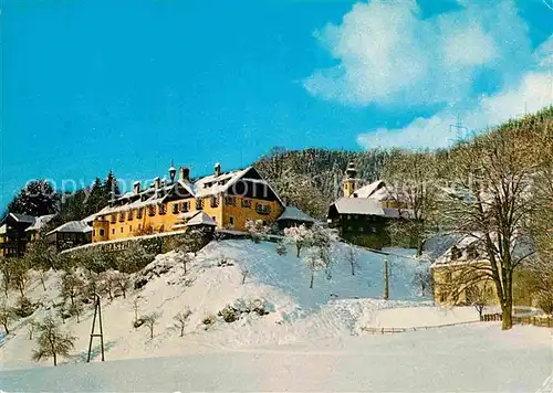 AK / Ansichtskarte Pichl Ennstal Kaufhaus Schwaiger Alpengasthof Pichlmayrgut Kirche Gemeindeamt Winterpanorama