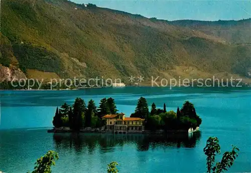 AK / Ansichtskarte Lago d Iseo Isola S Paolo Insel