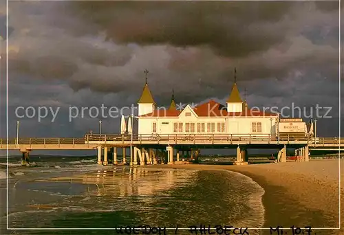 AK / Ansichtskarte Ahlbeck Ostseebad Seebruecke Kat. Heringsdorf Insel Usedom