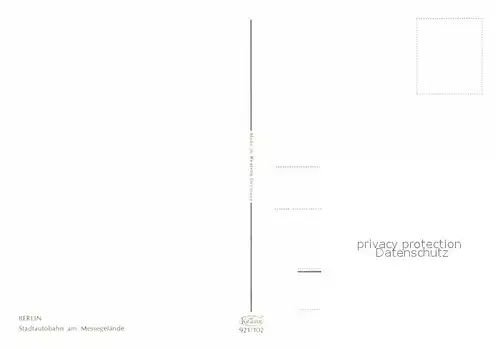 AK / Ansichtskarte Autobahn Stadtautobahn Berlin Messegelaende  Kat. Autos