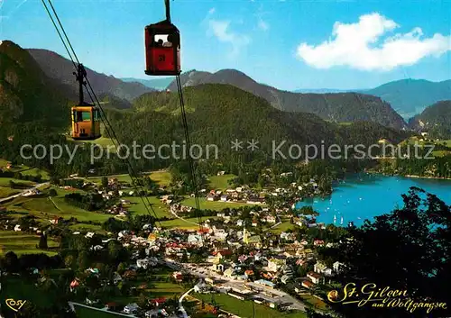 AK / Ansichtskarte Seilbahn St. Gilgen Wolfgangsee Zwoelferhorn  Kat. Bahnen