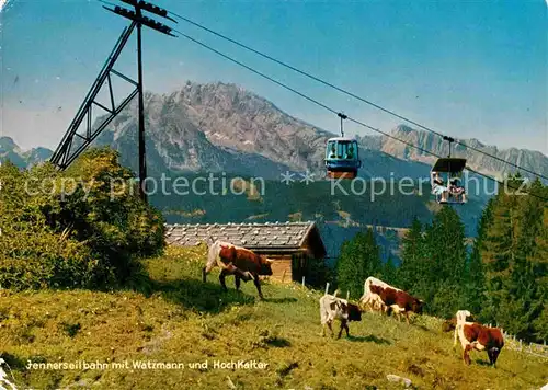 AK / Ansichtskarte Seilbahn Jenner Watzmann Hochkalter  Kat. Bahnen