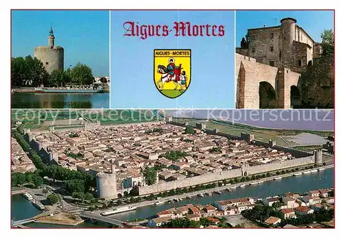 AK / Ansichtskarte Aigues Mortes Gard Cite medievale Tour de Constance Douves  Kat. Aigues Mortes