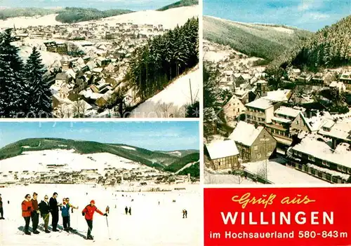 AK / Ansichtskarte Willingen Sauerland Skigebiet Kat. Willingen (Upland)