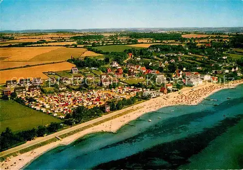 AK / Ansichtskarte Sierksdorf Fliegeraufnahme Strand  Kat. Sierksdorf