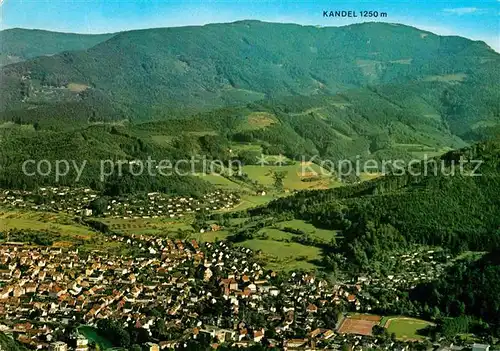 AK / Ansichtskarte Waldkirch Breisgau Fliegeraufnahme Blick zum Kandel Kat. Waldkirch