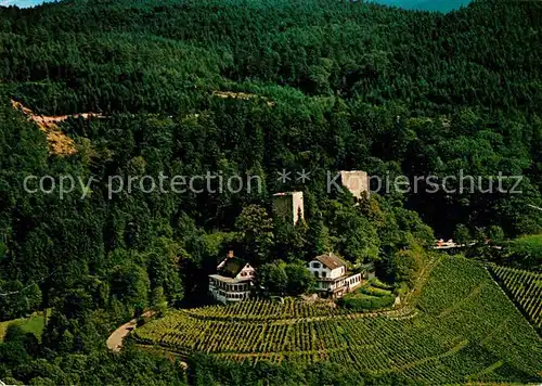 AK / Ansichtskarte Buehl Baden Fliegeraufnahme Burgruine Alt Windeck Kat. Buehl