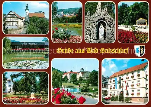 AK / Ansichtskarte Bad Salzschlirf Sole Hallenbad Park  Kat. Bad Salzschlirf