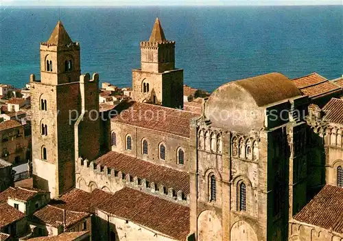 AK / Ansichtskarte Cefalu Cattedrale Fliegeraufnahme Kat. Palermo