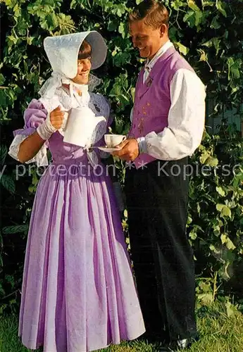 AK / Ansichtskarte Trachten Alberton Folk Dancers drinking coffee  Kat. Trachten