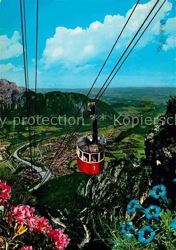 AK / Ansichtskarte Seilbahn Predigtstuhl Bad Reichenhall Hochstaufen  Kat. Bahnen