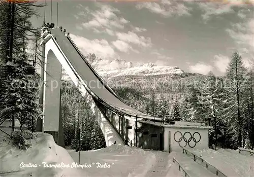 AK / Ansichtskarte Ski Flugschanze Cortina Trampolino Olimpico Italia  Kat. Sport