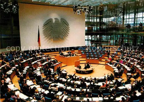 AK / Ansichtskarte Politik Plenarsaal Deutscher Bundestag Bonn am Rhein   Kat. Politik