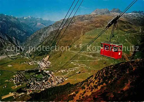 AK / Ansichtskarte Seilbahn Andermatt Gemsstock  Kat. Bahnen