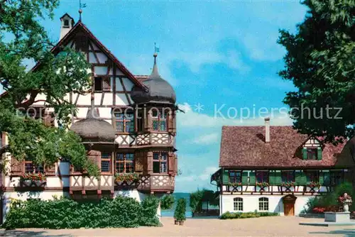 AK / Ansichtskarte Gottlieben Hotel Restaurant Drachenburg und Waaghaus Kat. Gottlieben