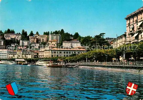 AK / Ansichtskarte Lugano Lago di Lugano Hafenpromenade