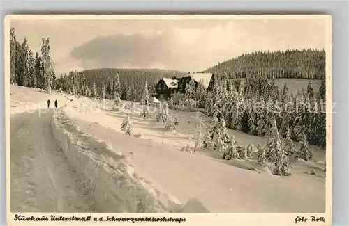 AK / Ansichtskarte Unterstmatt Kurhaus Winter Kat. Sasbach