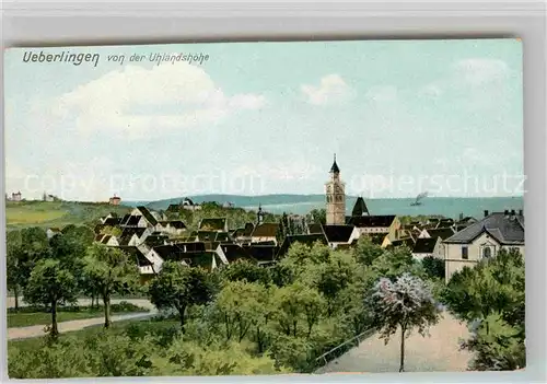 AK / Ansichtskarte ueberlingen Bodensee Uhlandshoehe Muenster See Panorama Kat. ueberlingen