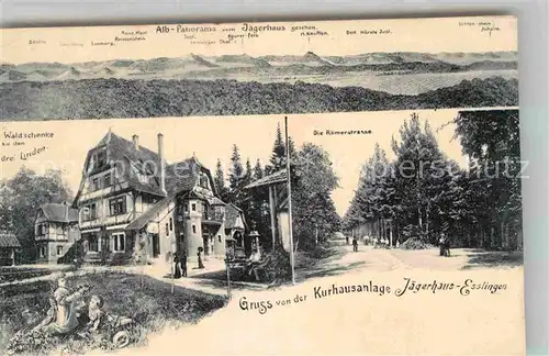 AK / Ansichtskarte Jaegerhaus Esslingen Kurhausanlage Waldschenke Roemerstrasse Kat. Esslingen Neckar