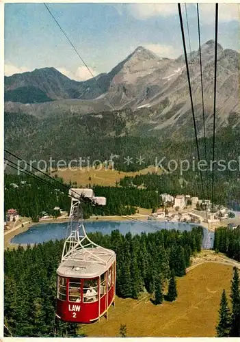 AK / Ansichtskarte Seilbahn Weisshorn Arosa  Kat. Bahnen