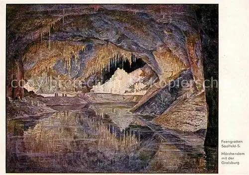 AK / Ansichtskarte Hoehlen Caves Grottes Feengrotten Saalfeld Maerchendom Gralsburg  Kat. Berge