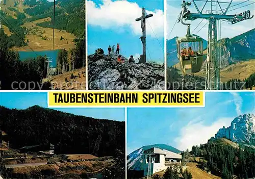 AK / Ansichtskarte Seilbahn Taubenstein Spitzingsee Kat. Bahnen