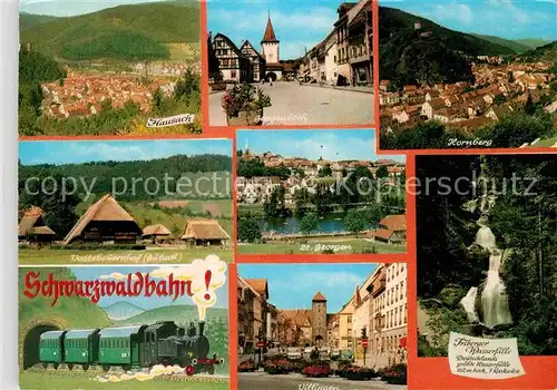 AK / Ansichtskarte Lokomotive Schwarzwaldbahn Hausach Hornberg Villingen St. Georgen  Kat. Eisenbahn