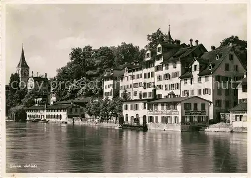 AK / Ansichtskarte Zuerich ZH Schipfe Historisches Quartier an der Limmat