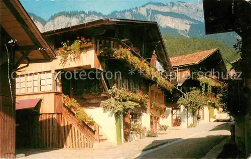 AK / Ansichtskarte Brienz BE Alte Haeuser an der Brunnengasse Kat. Brienz