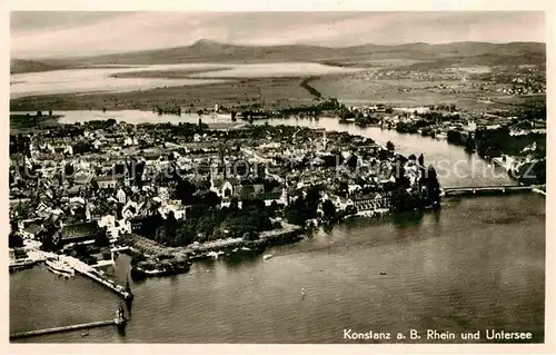 AK / Ansichtskarte Konstanz Bodensee Fliegeraufnahme Kat. Konstanz