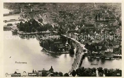 AK / Ansichtskarte Konstanz Bodensee Fliegeraufnahme Kat. Konstanz