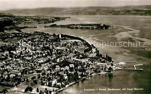 AK / Ansichtskarte Konstanz Bodensee Fliegeraufnahme Insel Mainau Kat. Konstanz