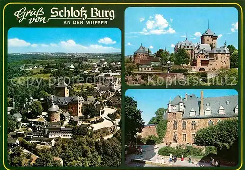 AK / Ansichtskarte Burg Wupper Schloss Fliegeraufnahme Kat. Solingen