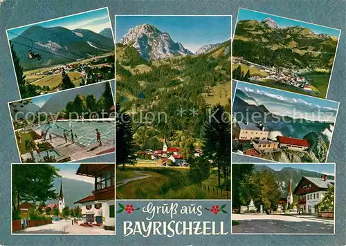 AK / Ansichtskarte Bayrischzell Seilbahn Schwimmbad Wendelstein Ortsmotive Kat. Bayrischzell